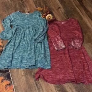 Bundle TWO cute sweater dresses